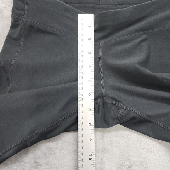 Nike Pants Womens XS Black Dri Fit Running Crop Capri Legging Back Zip Pocket - Picture 9 of 12